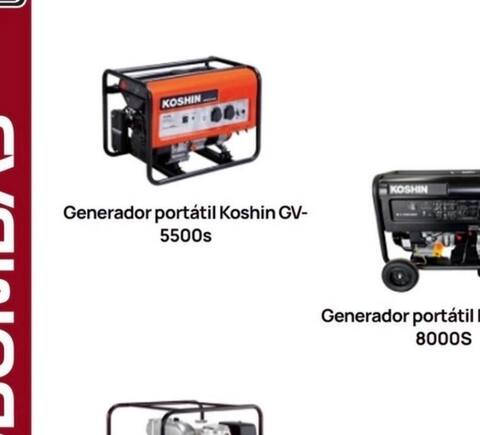 Generadores y Motobombas Koshin