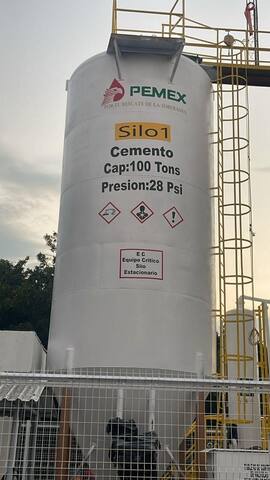 Recubrimiento de silo de cemento